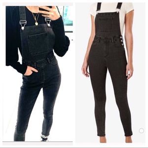 WeWoreWhat {XS,S,M} Skinny High Rise Overalls